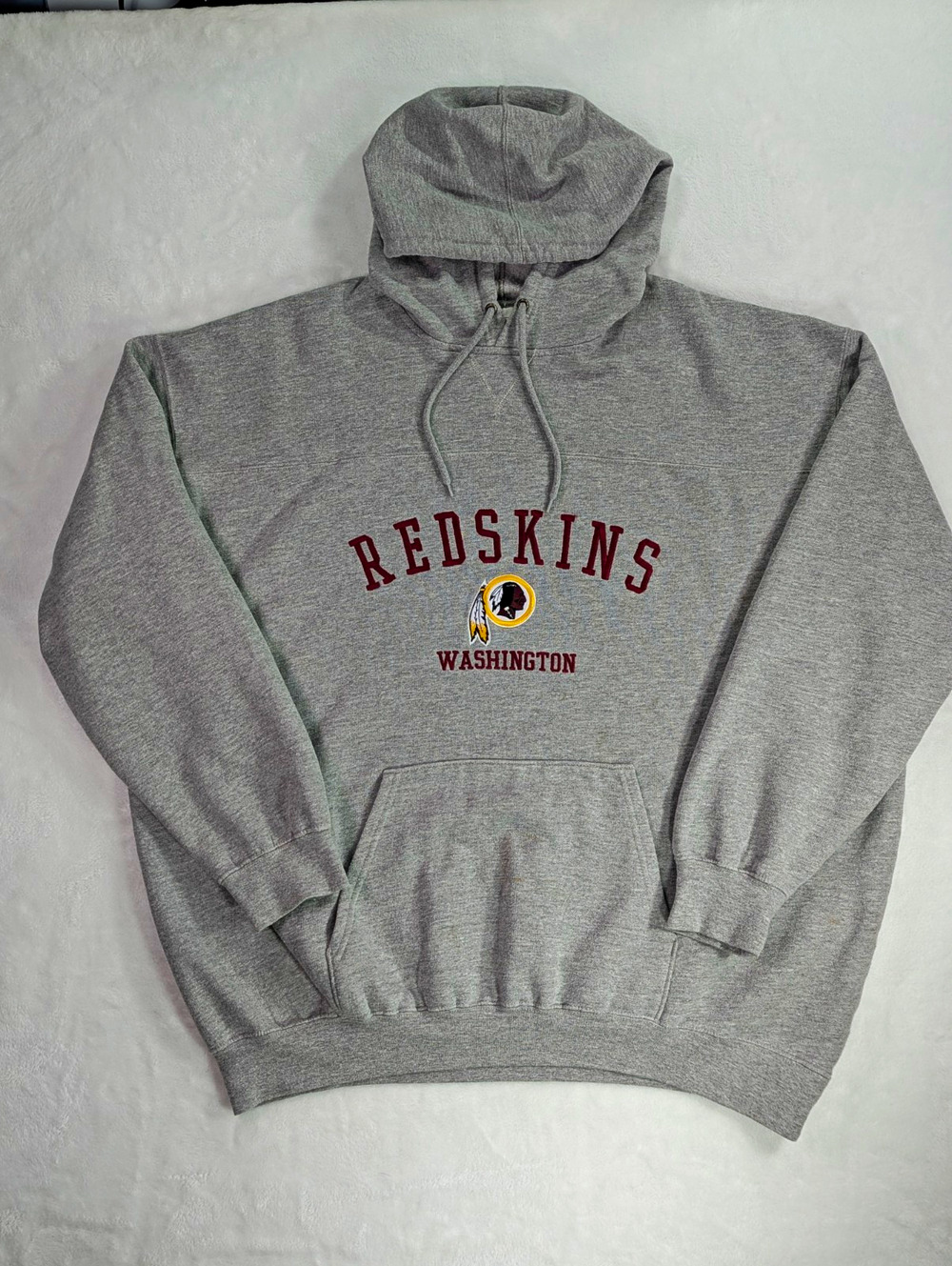 Vintage 2005 Washington Redskins Hoodie Gray 2XL Men VF Imagewear Sweatshirt NFL